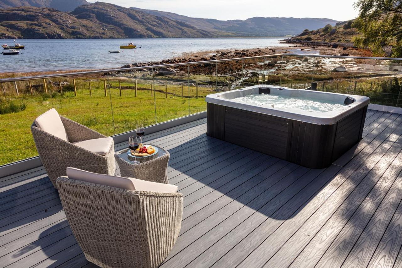Birches Lodge With Hot Tub Dundonnell Eksteriør bilde