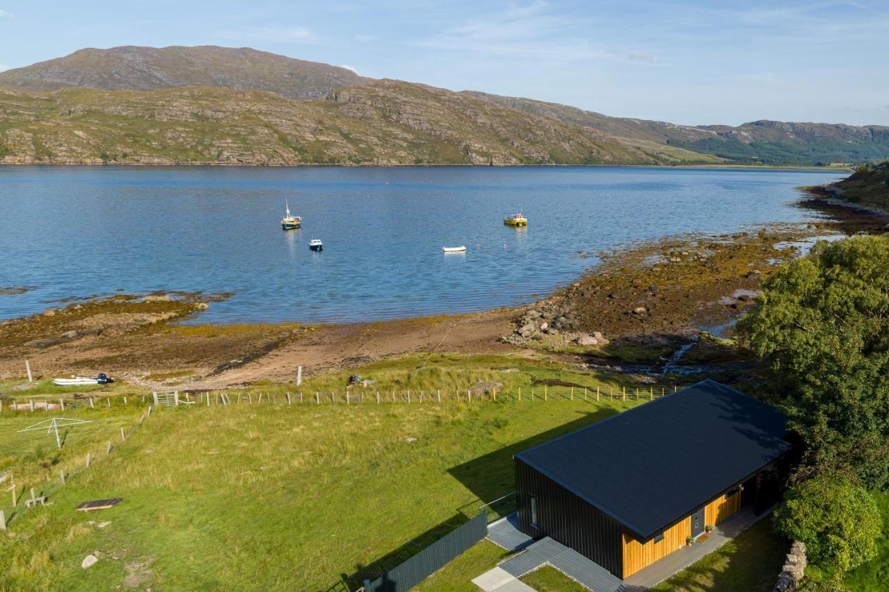 Birches Lodge With Hot Tub Dundonnell Eksteriør bilde