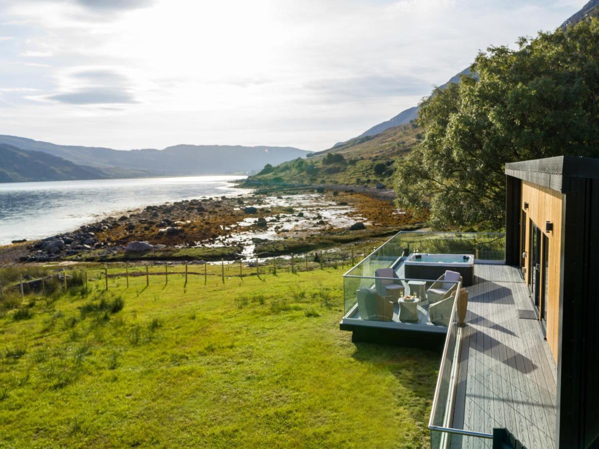 Birches Lodge With Hot Tub Dundonnell Eksteriør bilde